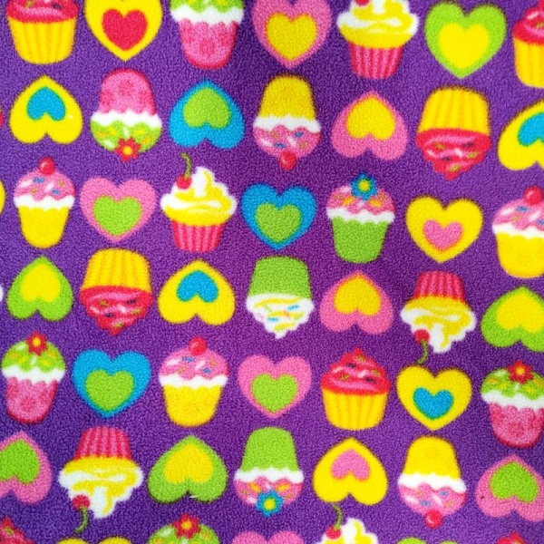 Micro Fleece Fabric - Cupcakes